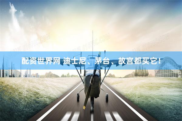 配资世界网 迪士尼、茅台、故宫都买它！
