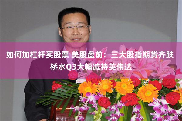 如何加杠杆买股票 美股盘前：三大股指期货齐跌 桥水Q3大幅减持英伟达