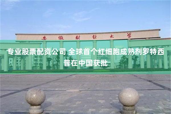 专业股票配资公司 全球首个红细胞成熟剂罗特西普在中国获批