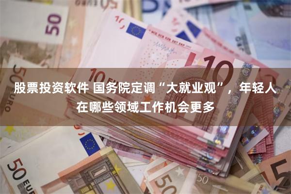 股票投资软件 国务院定调“大就业观”，年轻人在哪些领域工作机会更多