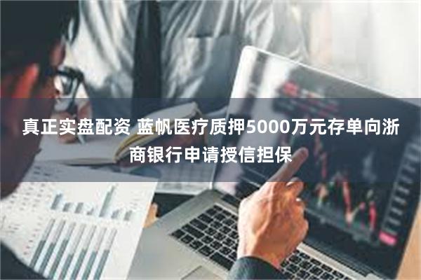 真正实盘配资 蓝帆医疗质押5000万元存单向浙商银行申请授信担保