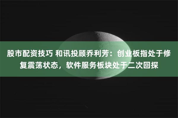 股市配资技巧 和讯投顾乔利芳:创业板指处于修复震荡状态,软件服务板块处于二次回探