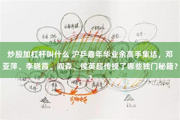 炒股加杠杆叫什么 沪乒嘉年华业余高手集结，邓亚萍、李晓霞、阎森、侯英超传授了哪些独门秘籍？