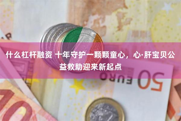 什么杠杆融资 十年守护一颗颗童心，心·肝宝贝公益救助迎来新起点