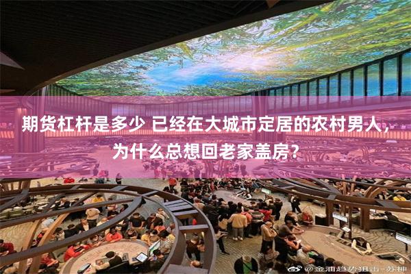 期货杠杆是多少 已经在大城市定居的农村男人，为什么总想回老家盖房？