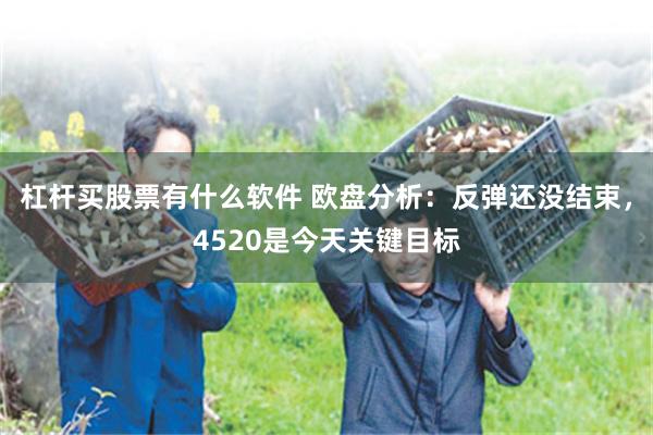 杠杆买股票有什么软件 欧盘分析：反弹还没结束，4520是今天关键目标