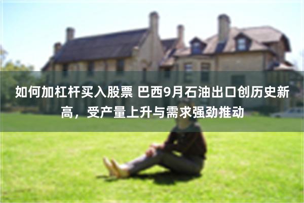 如何加杠杆买入股票 巴西9月石油出口创历史新高，受产量上升与需求强劲推动