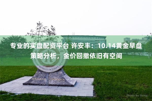 专业的实盘配资平台 许安丰:10.14黄金早盘策略分析,金价回撤依旧有空间