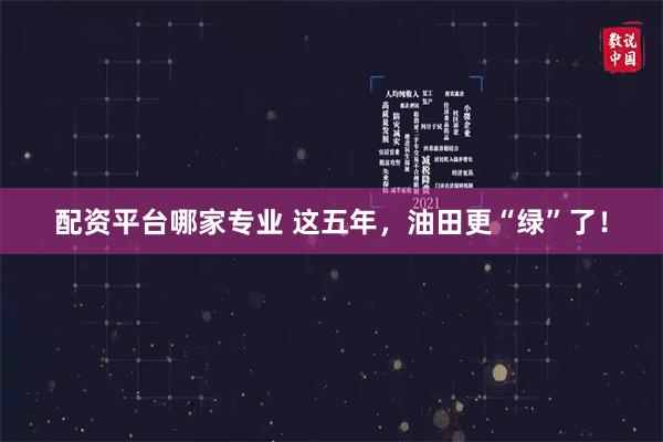 配资平台哪家专业 这五年，油田更“绿”了！